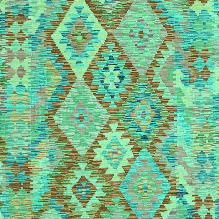 Machine Washable Abstract Turquoise Contemporary Area Rugs, wshcon2240turq