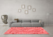 Contemporary Red Washable Rugs