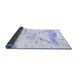 Sideview of Solid Blue Modern Rug, con2241blu