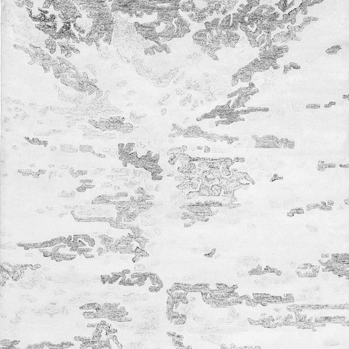 Serging Thickness of Machine Washable Solid Gray Modern Rug, wshcon2241gry