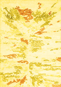 Solid Yellow Modern Rug, con2241yw