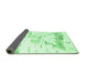 Sideview of Solid Emerald Green Modern Rug, con2241emgrn