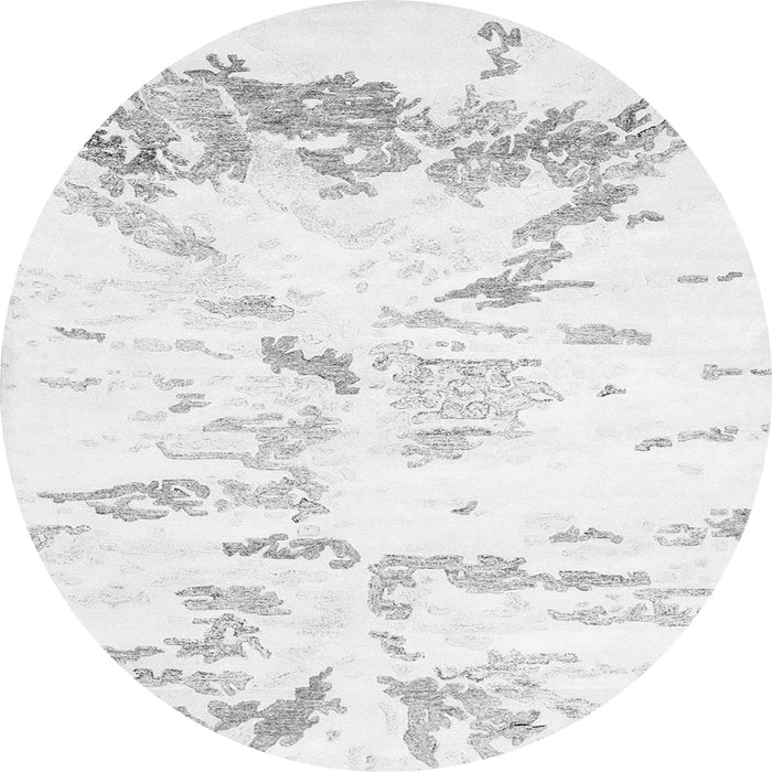 Square Solid Gray Modern Rug, con2241gry