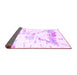 Sideview of Solid Purple Modern Rug, con2241pur