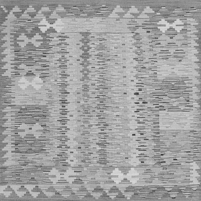 Round Machine Washable Southwestern Gray Country Rug, wshcon2242gry