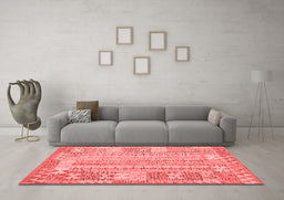 Country Red Washable Rugs