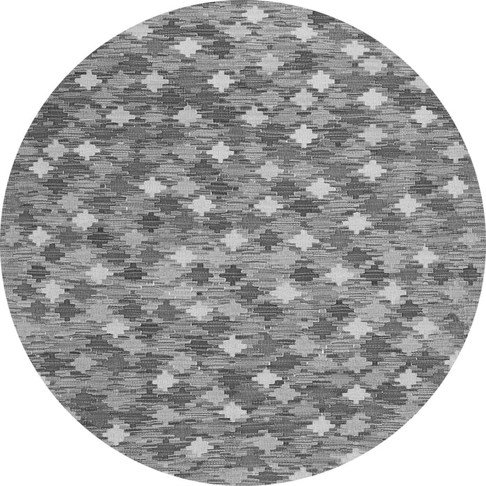 Square Southwestern Gray Country Rug, con2243gry