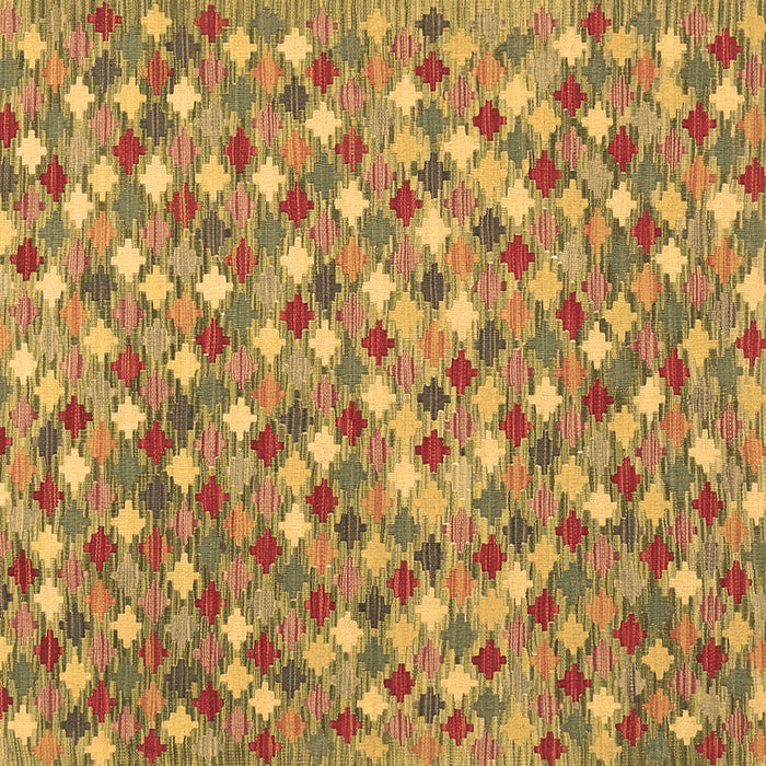 Square Southwestern Brown Country Rug, con2243brn