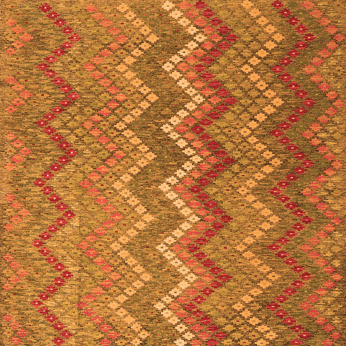 Serging Thickness of Southwestern Orange Country Rug, con2244org