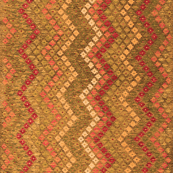 Serging Thickness of Machine Washable Southwestern Orange Country Area Rugs, wshcon2244org