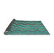 Sideview of Southwestern Light Blue Country Rug, con2244lblu