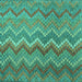 Square Machine Washable Southwestern Turquoise Country Area Rugs, wshcon2244turq