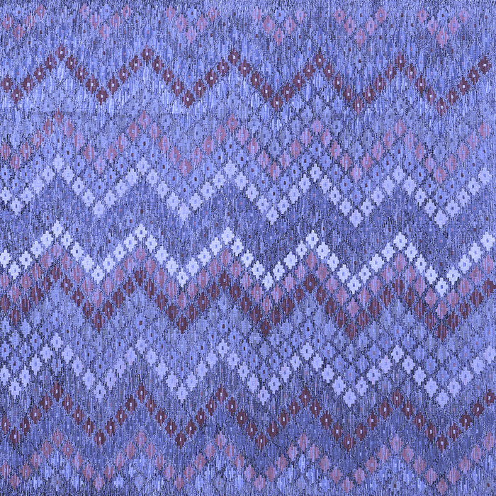 Square Machine Washable Southwestern Blue Country Rug, wshcon2244blu