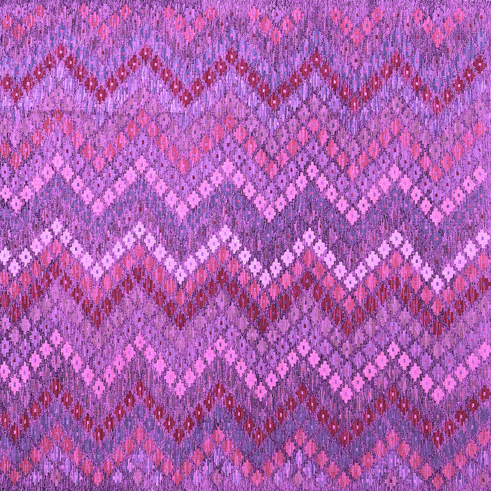 Square Machine Washable Southwestern Purple Country Area Rugs, wshcon2244pur
