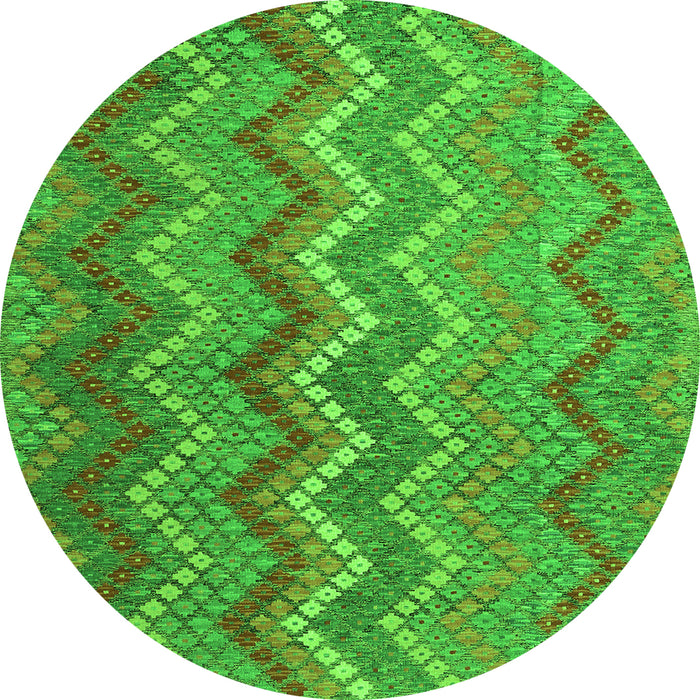 Square Southwestern Green Country Rug, con2244grn