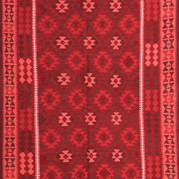 Machine Washable Oriental Red Traditional Rug, wshcon2245red