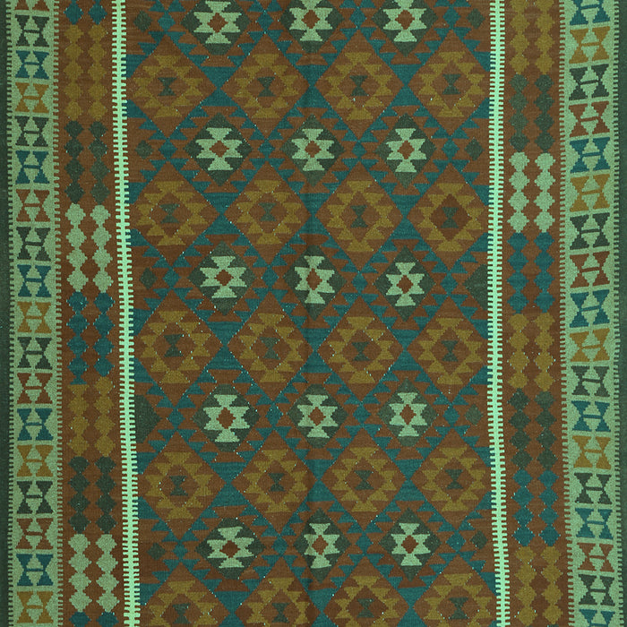 Machine Washable Oriental Turquoise Traditional Area Rugs, wshcon2245turq