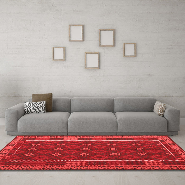 Traditional Red Washable Rugs