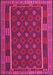 Machine Washable Oriental Pink Traditional Rug, wshcon2245pnk