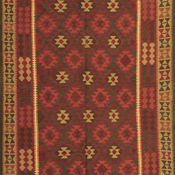 Machine Washable Oriental Brown Traditional Rug, wshcon2245brn