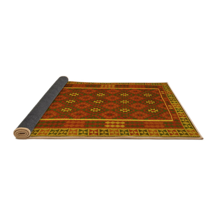 Sideview of Oriental Yellow Traditional Rug, con2245yw