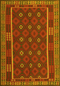 Oriental Yellow Traditional Rug, con2245yw