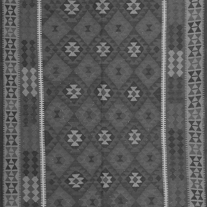 Serging Thickness of Machine Washable Oriental Gray Traditional Rug, wshcon2245gry