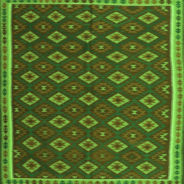 Serging Thickness of Oriental Green Traditional Rug, con2246grn