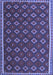 Machine Washable Oriental Blue Traditional Rug, wshcon2246blu