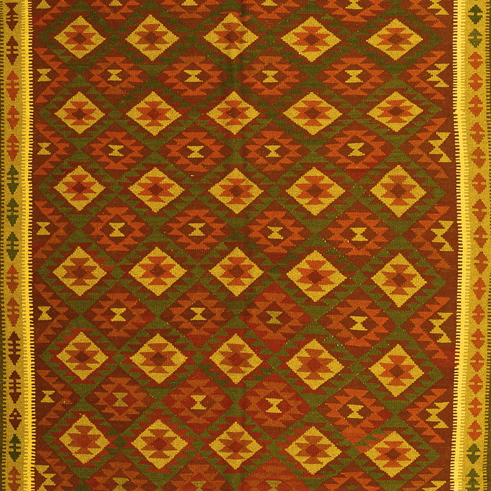 Oriental Yellow Traditional Rug, con2246yw