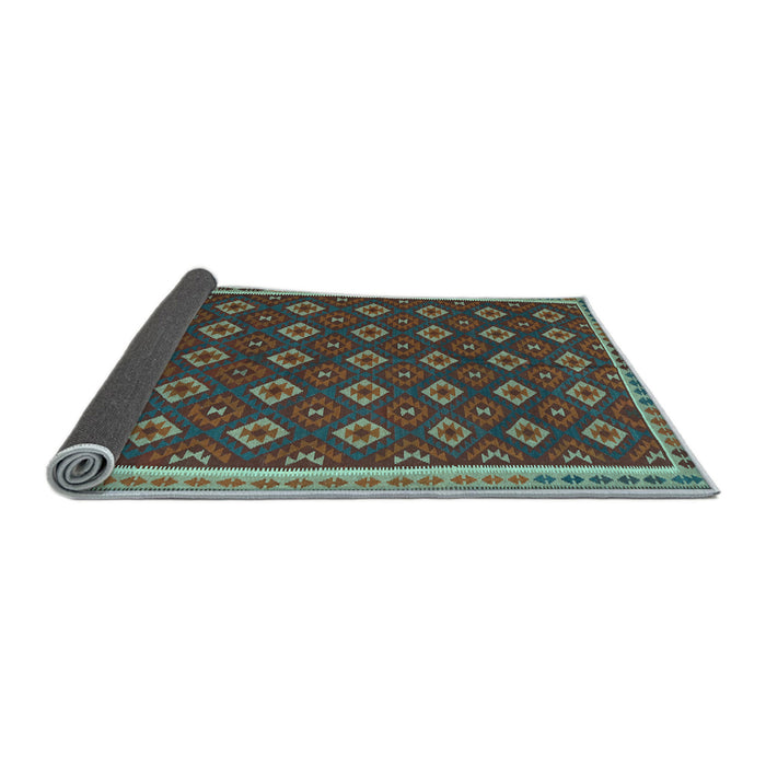 Sideview of Oriental Light Blue Traditional Rug, con2246lblu