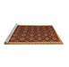 Sideview of Machine Washable Oriental Brown Traditional Rug, wshcon2246brn