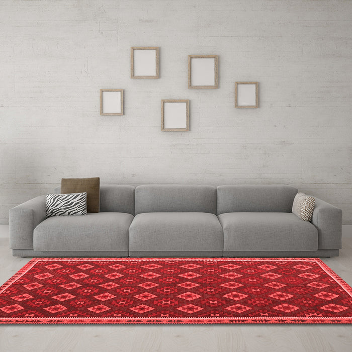 Traditional Red Washable Rugs