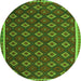 Square Oriental Green Traditional Rug, con2246grn