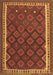 Oriental Brown Traditional Rug, con2247brn