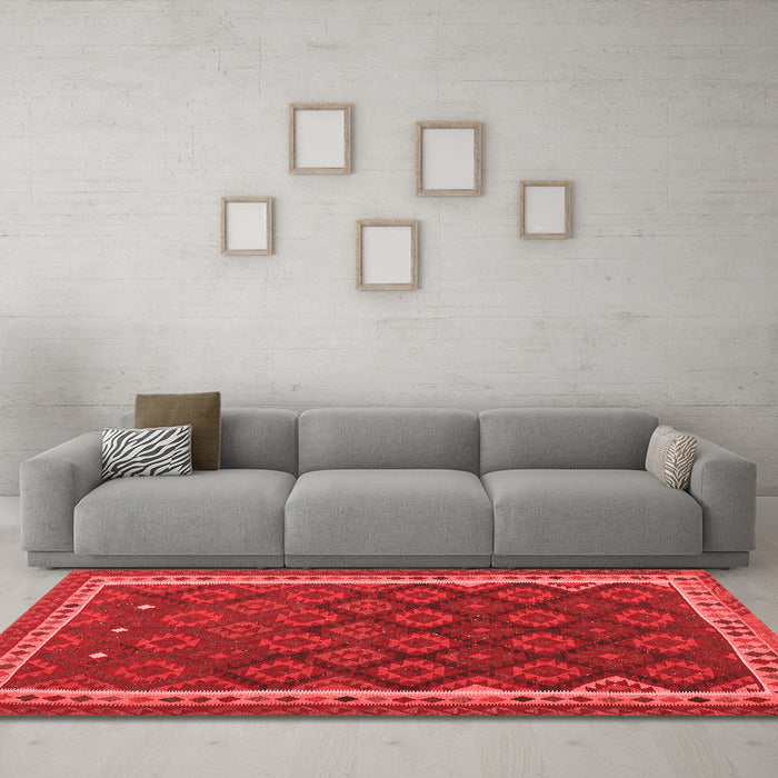 Traditional Red Washable Rugs