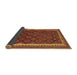 Sideview of Oriental Brown Traditional Rug, con2247brn