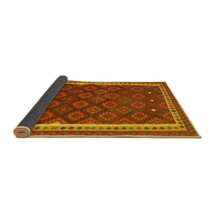 Sideview of Oriental Yellow Traditional Rug, con2247yw
