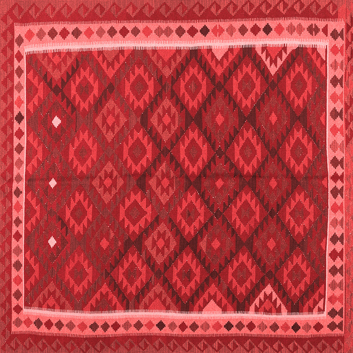 Machine Washable Oriental Red Traditional Rug, wshcon2247red