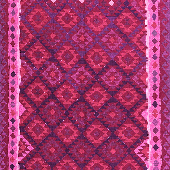 Machine Washable Oriental Pink Traditional Rug, wshcon2247pnk