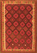 Serging Thickness of Machine Washable Oriental Orange Traditional Area Rugs, wshcon2247org