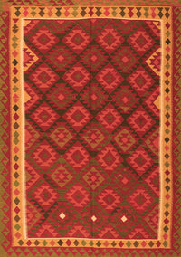 Oriental Orange Traditional Rug, con2247org