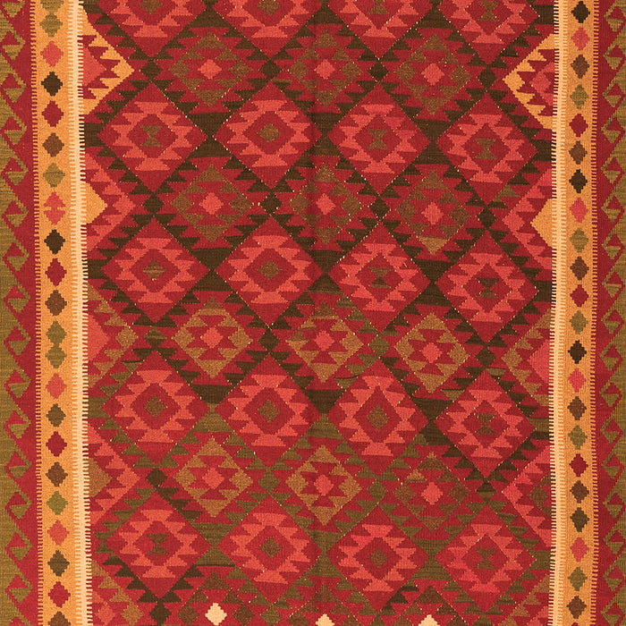 Oriental Orange Traditional Rug, con2247org