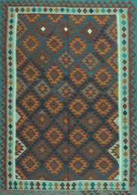 Oriental Light Blue Traditional Rug, con2247lblu