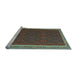 Sideview of Machine Washable Oriental Light Blue Traditional Rug, wshcon2248lblu