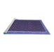 Sideview of Machine Washable Oriental Blue Traditional Rug, wshcon2248blu