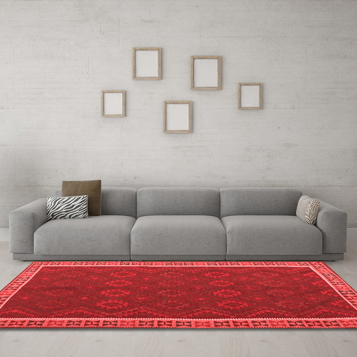 Traditional Red Washable Rugs