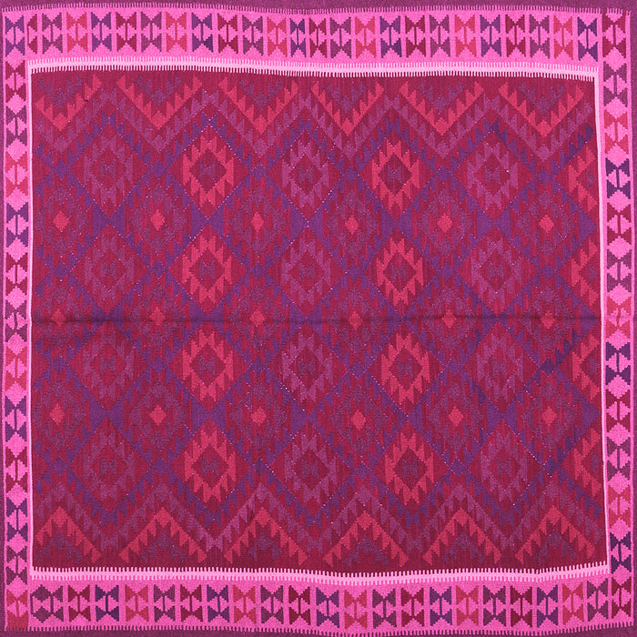 Square Oriental Pink Traditional Rug, con2248pnk