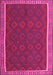 Machine Washable Oriental Pink Traditional Rug, wshcon2248pnk