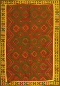 Oriental Yellow Traditional Rug, con2248yw